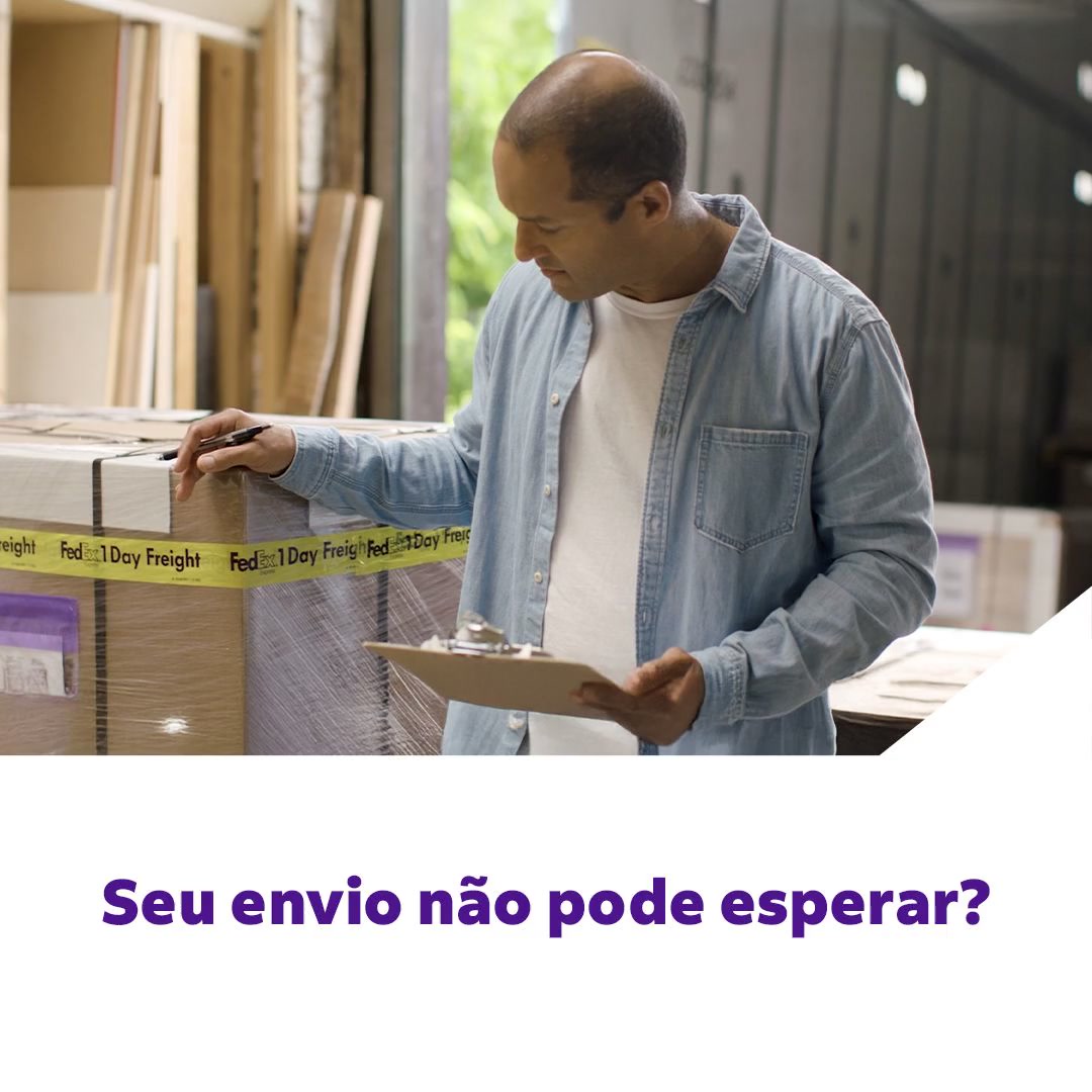 FedEx Facebook ad: Preços mais econômicos.