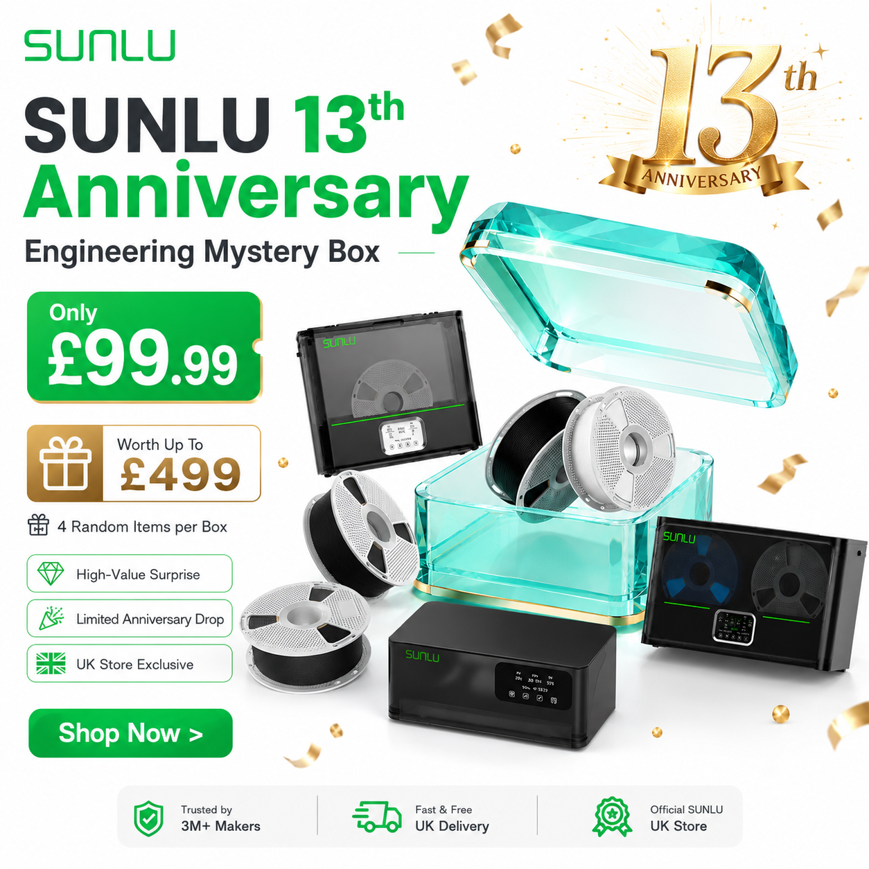 SUNLU UK Facebook ad