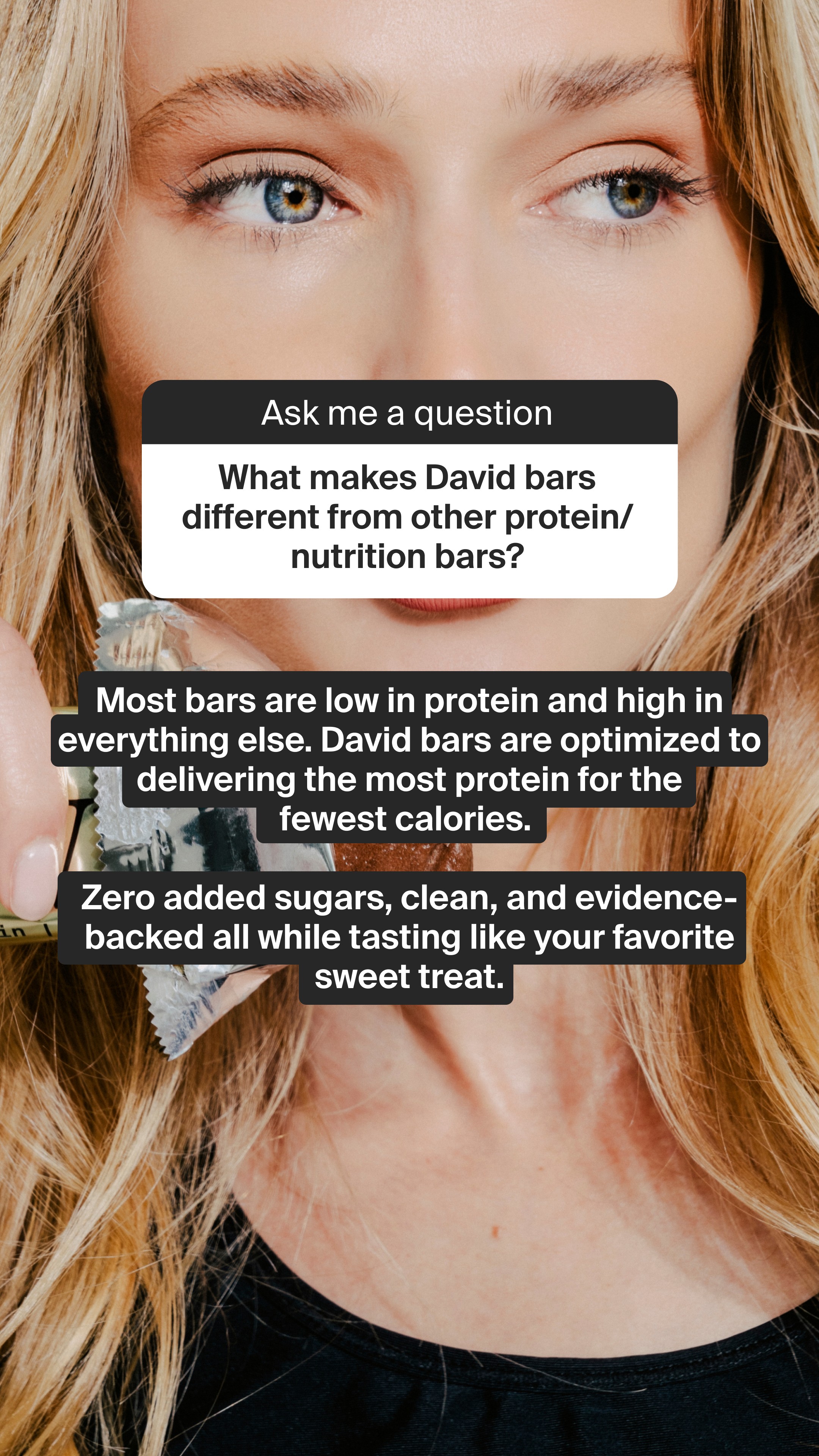 David Protein Facebook ad