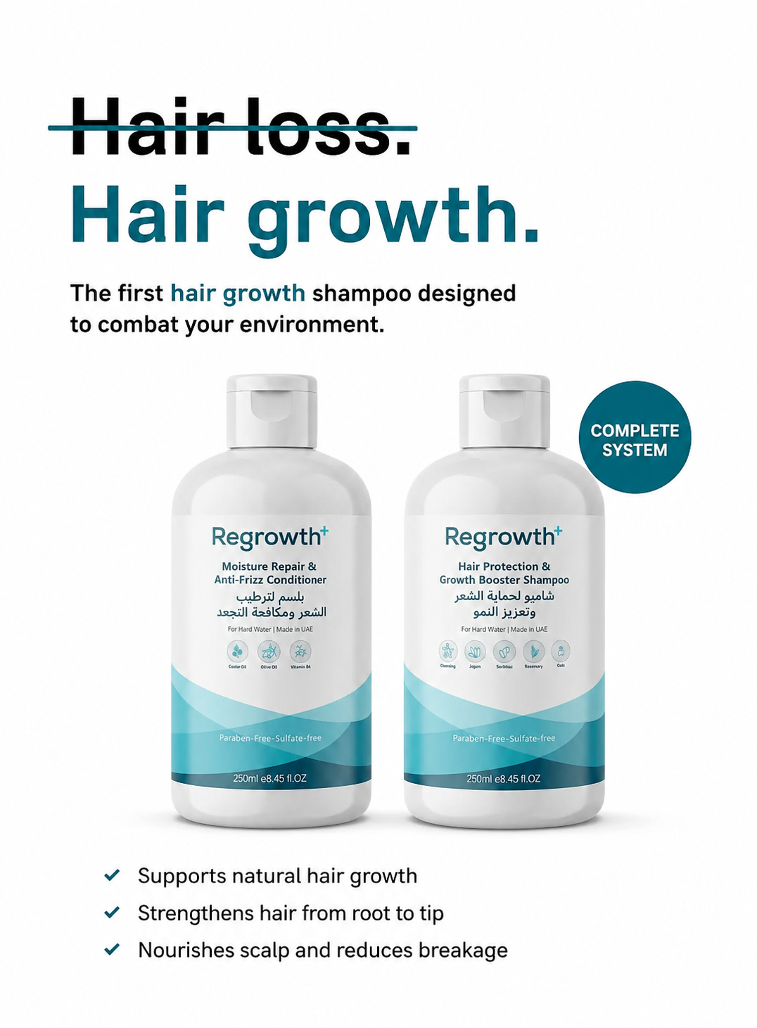 Regrowth+ Facebook ad