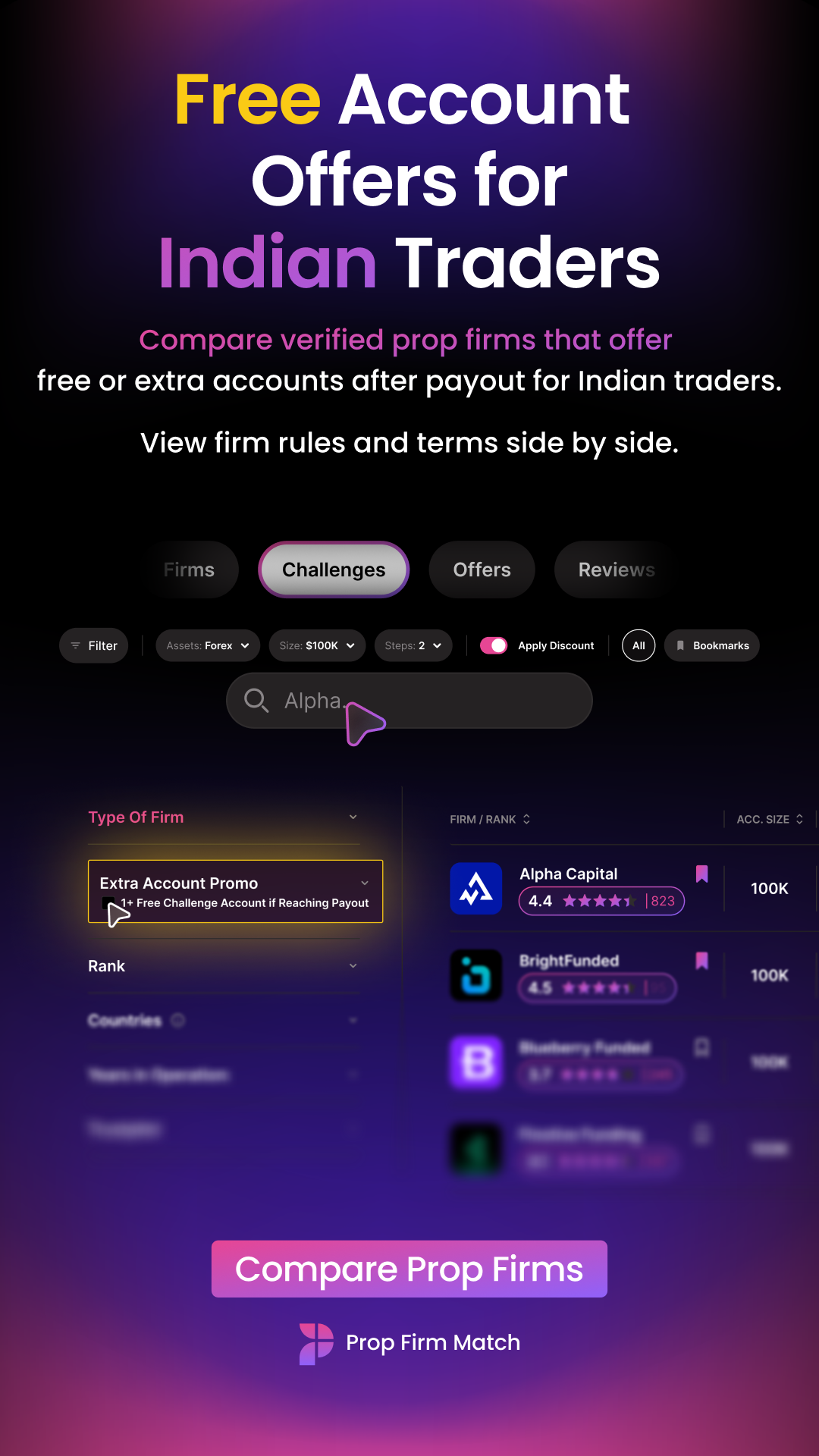 Prop Firm Match Facebook ad