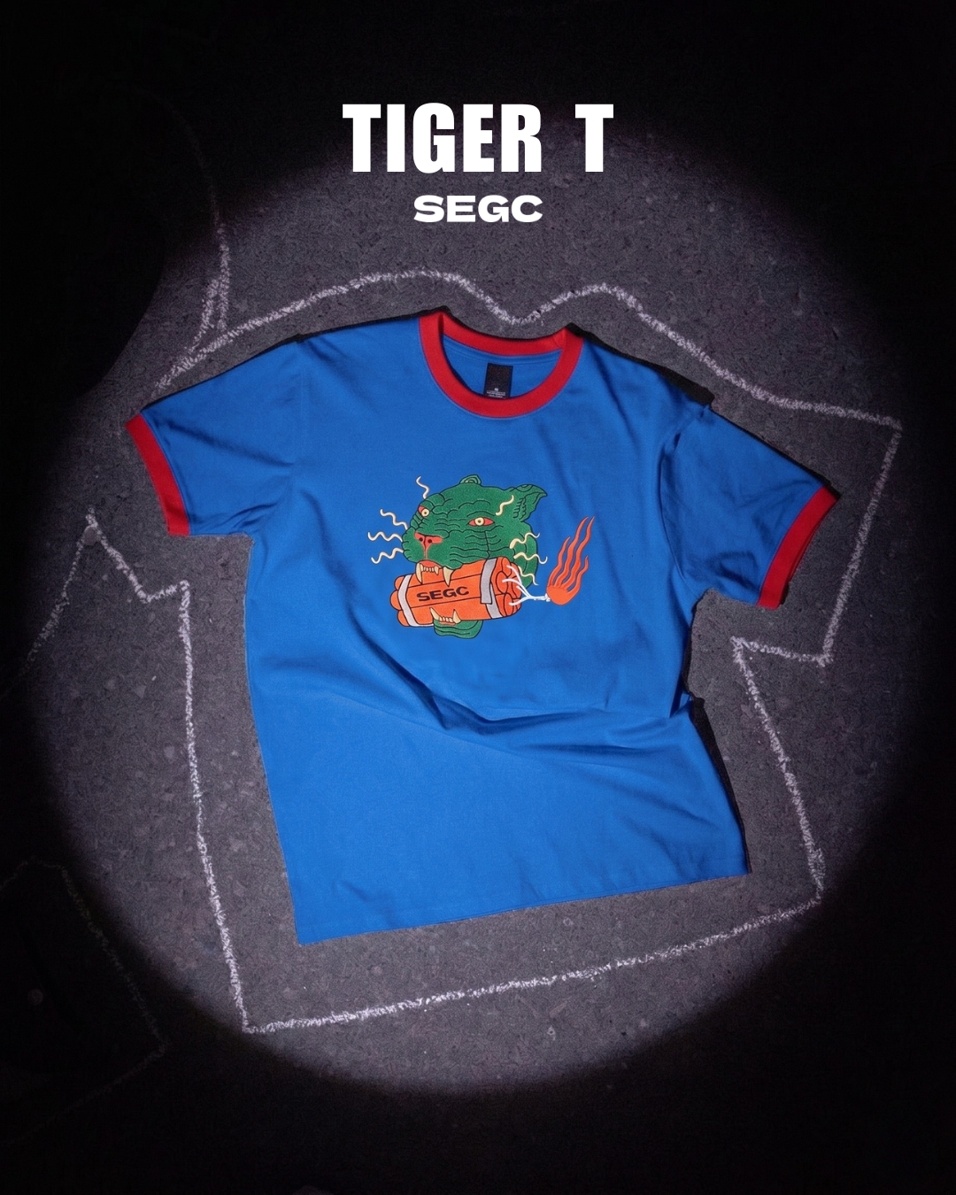 SEGC Facebook ad: Tiger T, Premium Streetwear Tee at ₹1,780