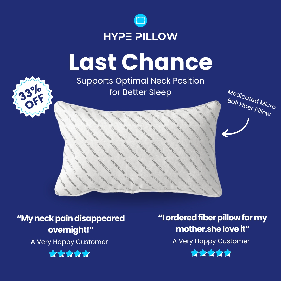 Hype Pillow Facebook ad: Sleep Better from Today!
