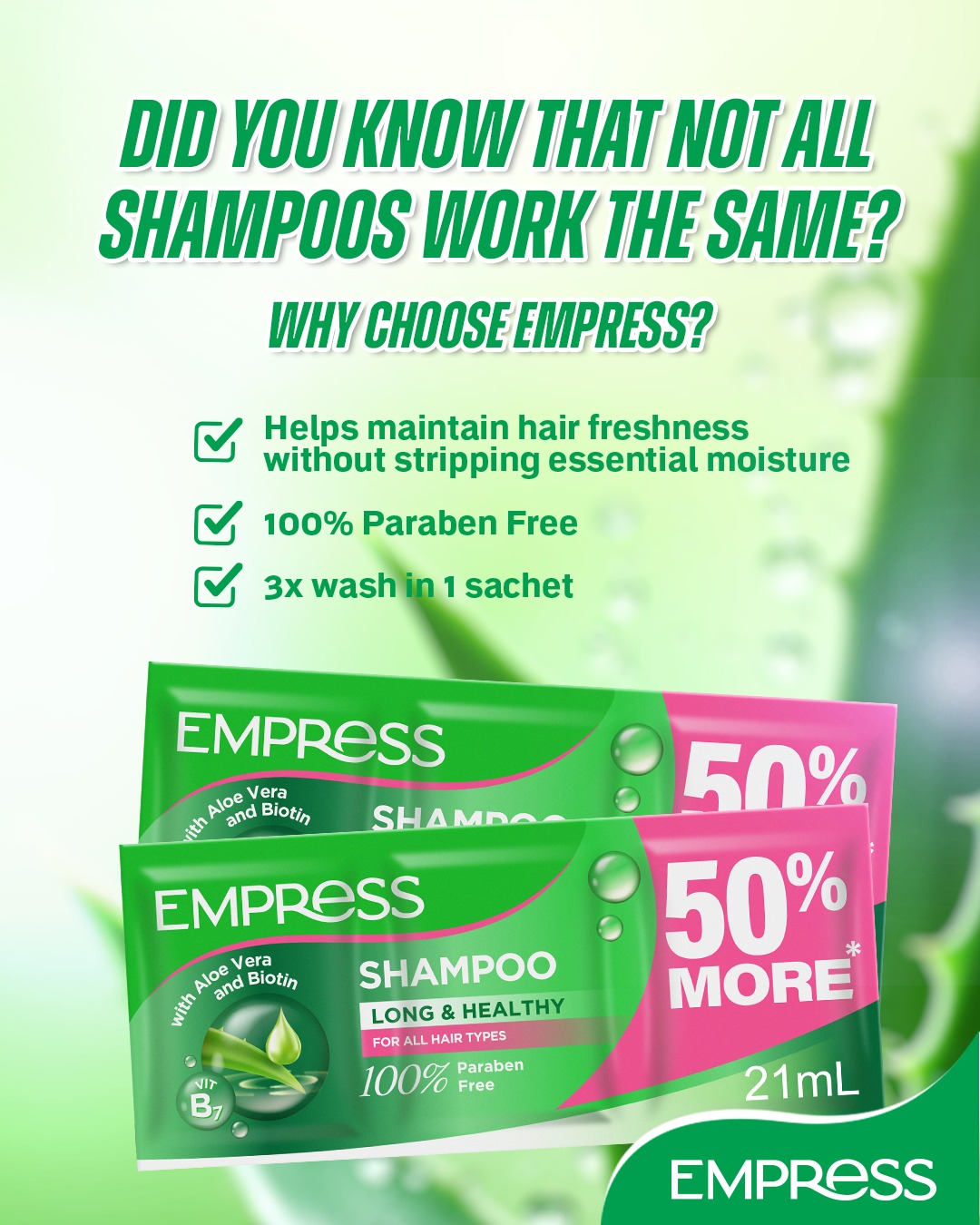 Empress Philippines Facebook ad: Your hair deserves the proper care and your…