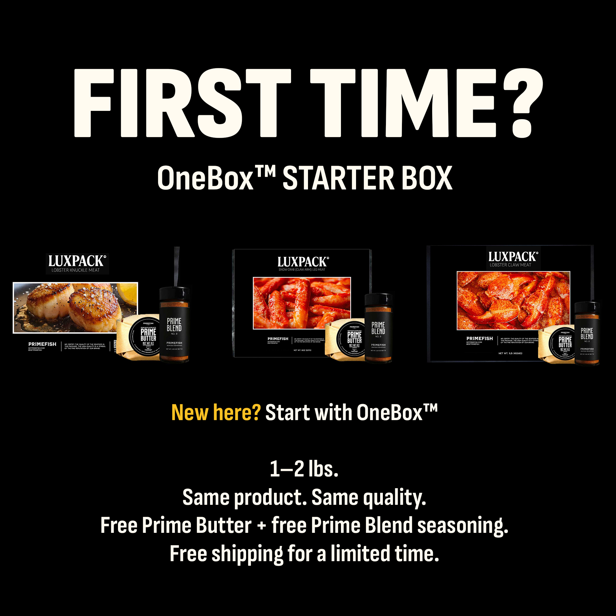 PrimeFish Seafood Co. Facebook ad