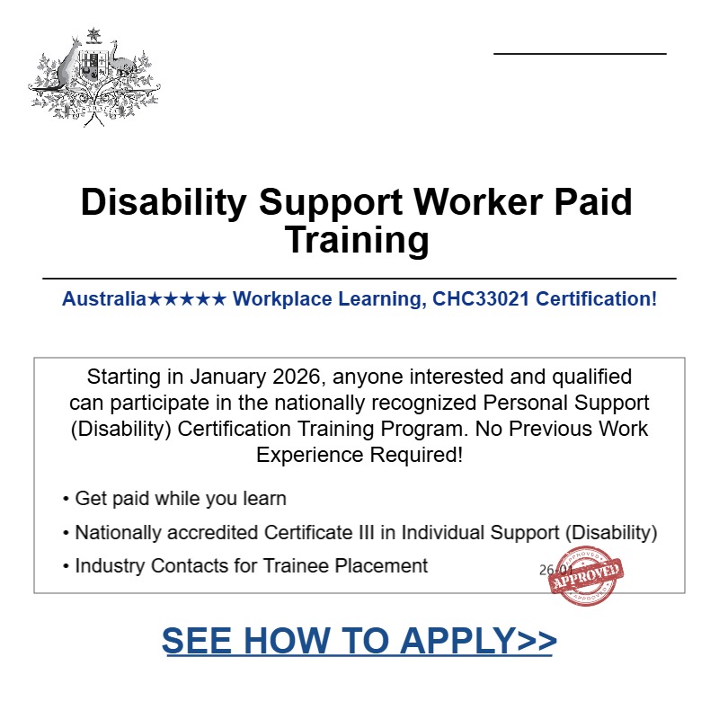Todayshare Facebook ad: Australian Disability Support Worker Training: Pathways to…