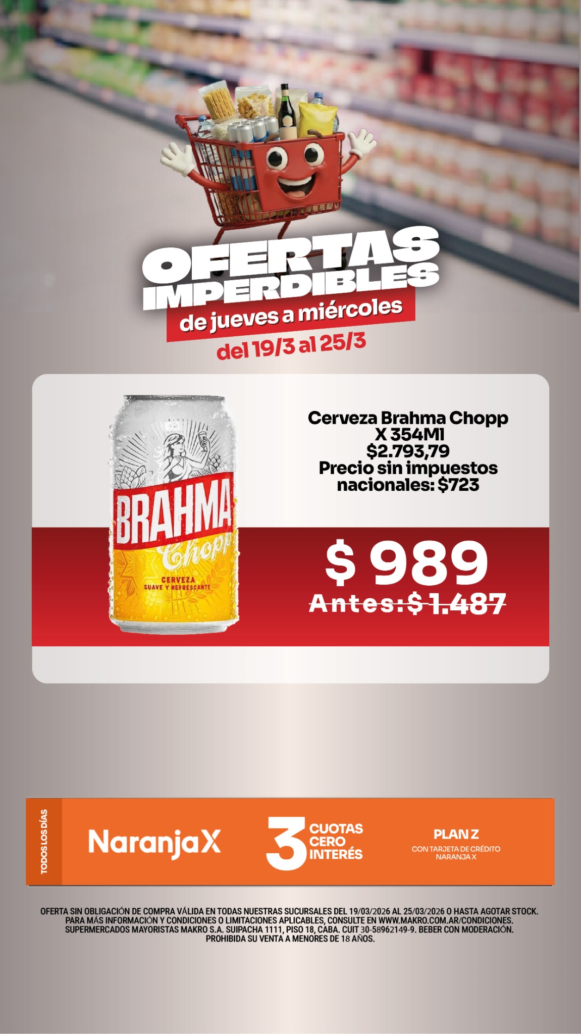 Makro Argentina Facebook ad from Mar 19, 2026