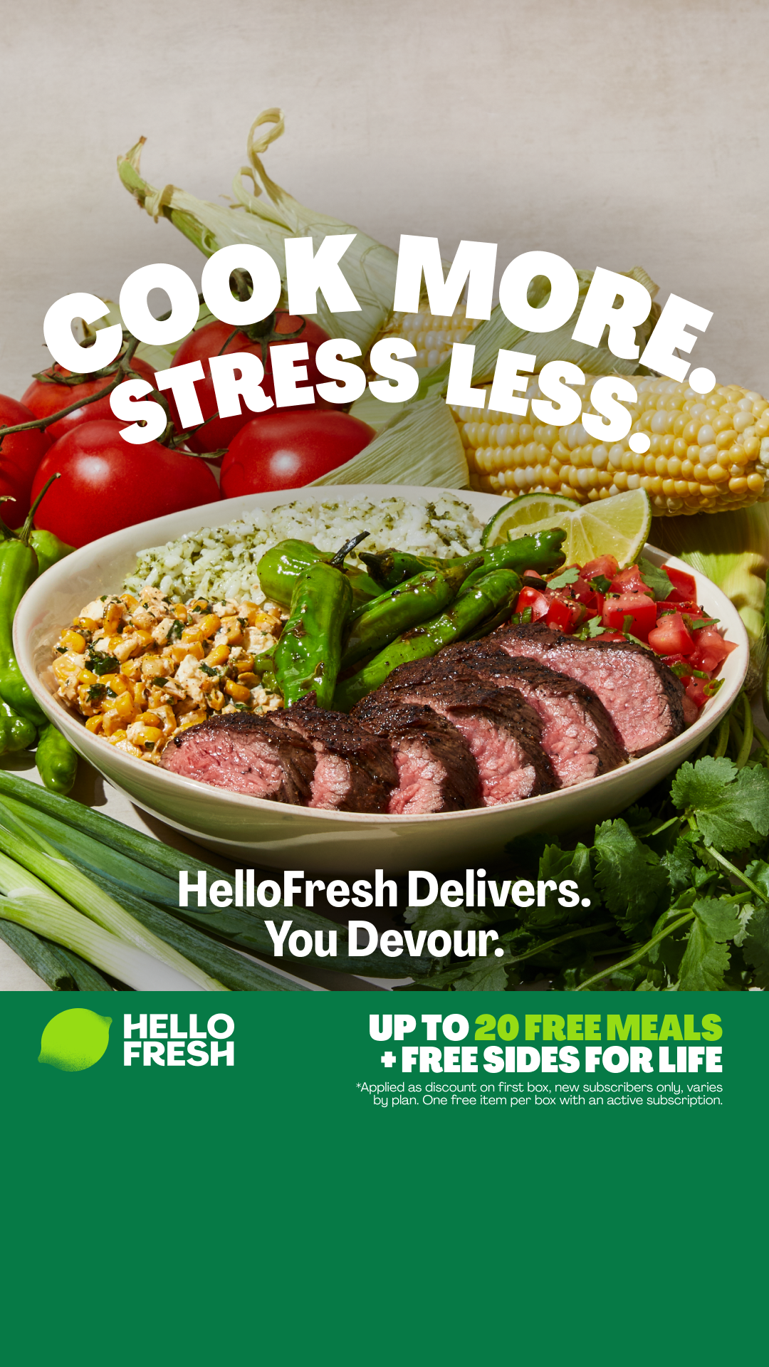 HelloFresh Facebook ad