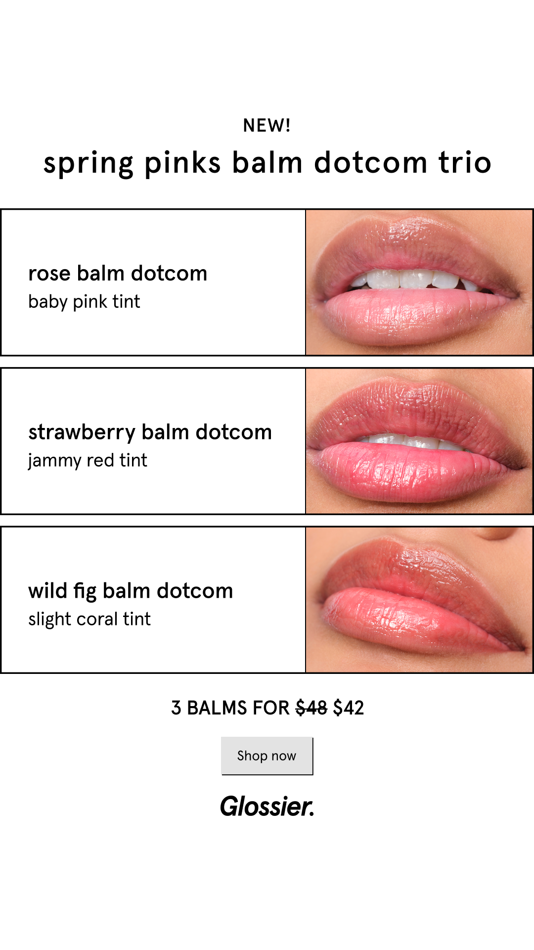 Glossier Facebook ad