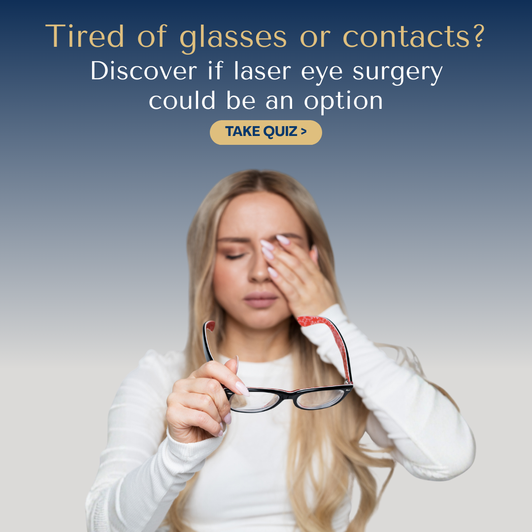 Eagle Eye Surgeons & Laser Vision Correction Facebook ad: Take the 1-Minute Laser Quiz