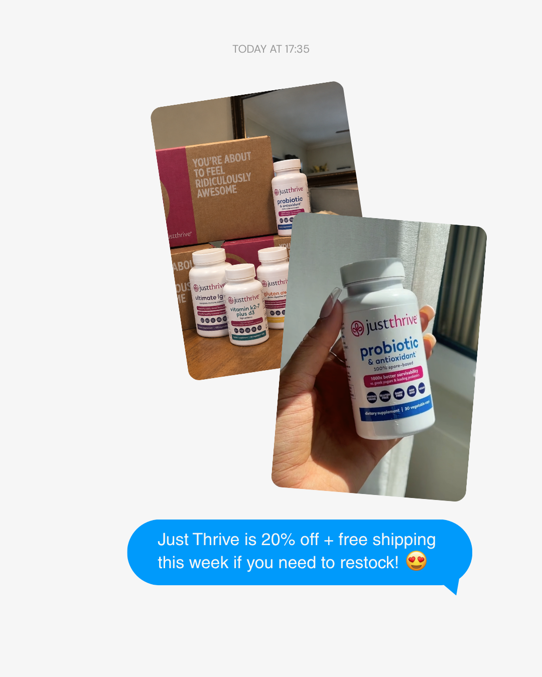 Just Thrive Facebook ad
