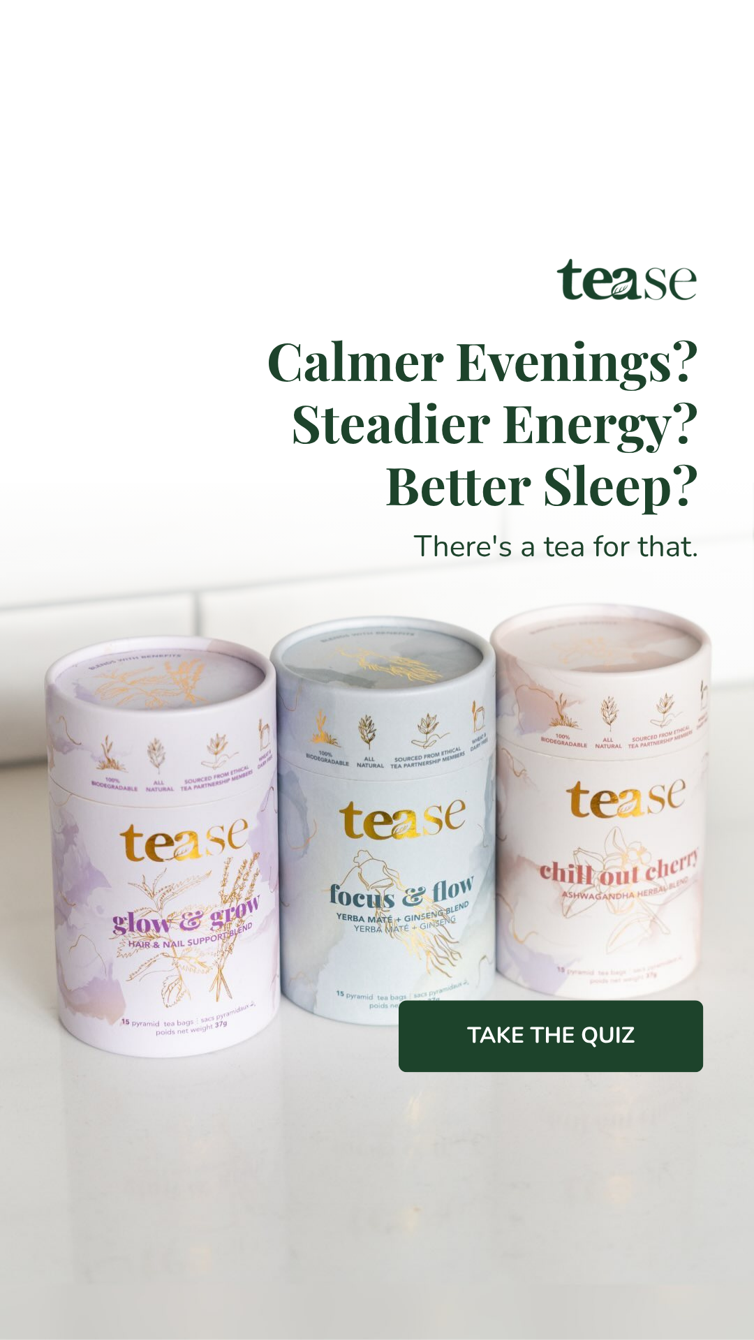 Tease Wellness Tea Blends Facebook ad