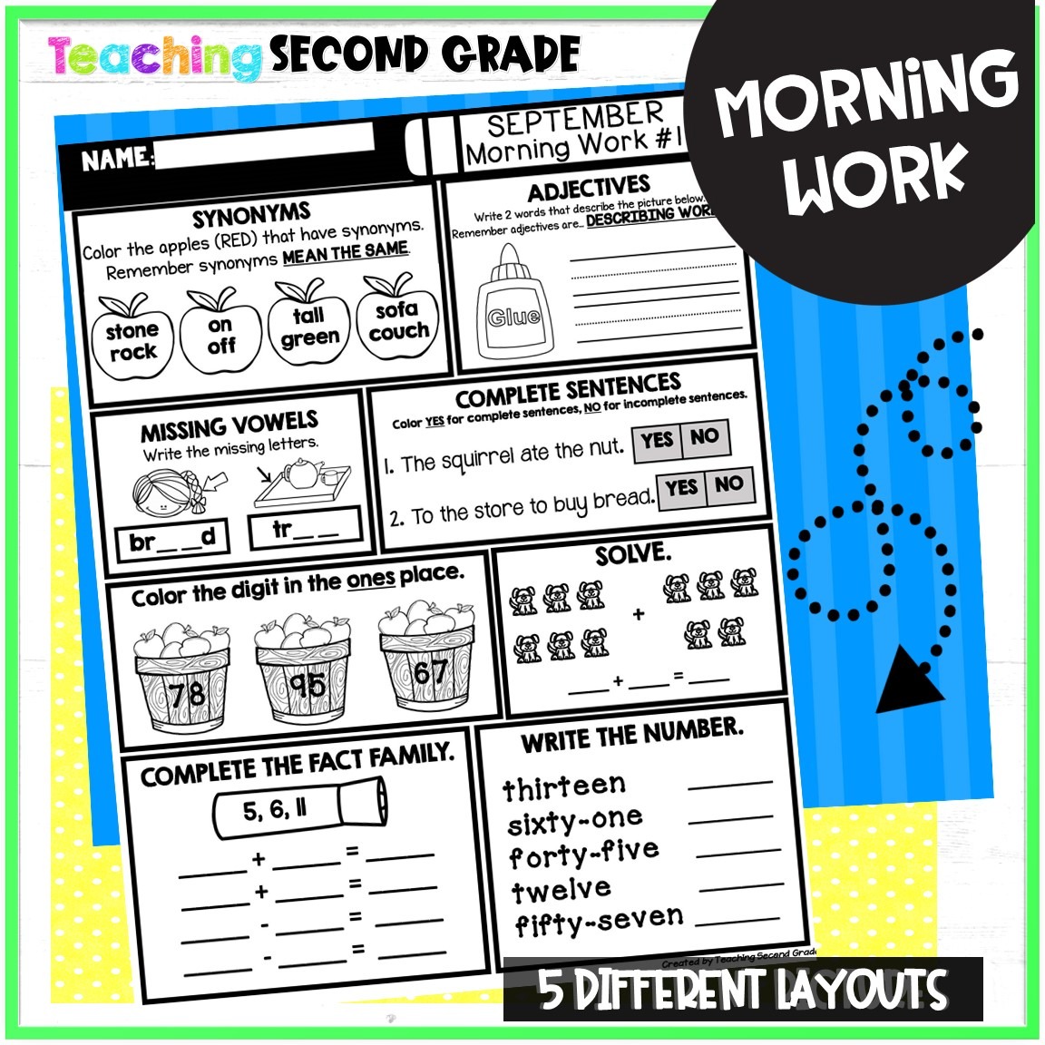 Teaching Second Grade Facebook ad