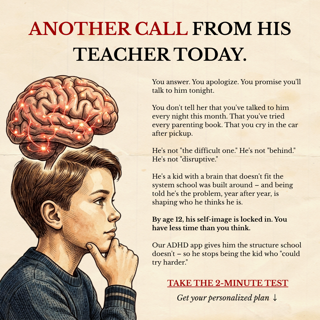 Center for Psychological Studies Facebook ad: Take the Free ADHD Type Test