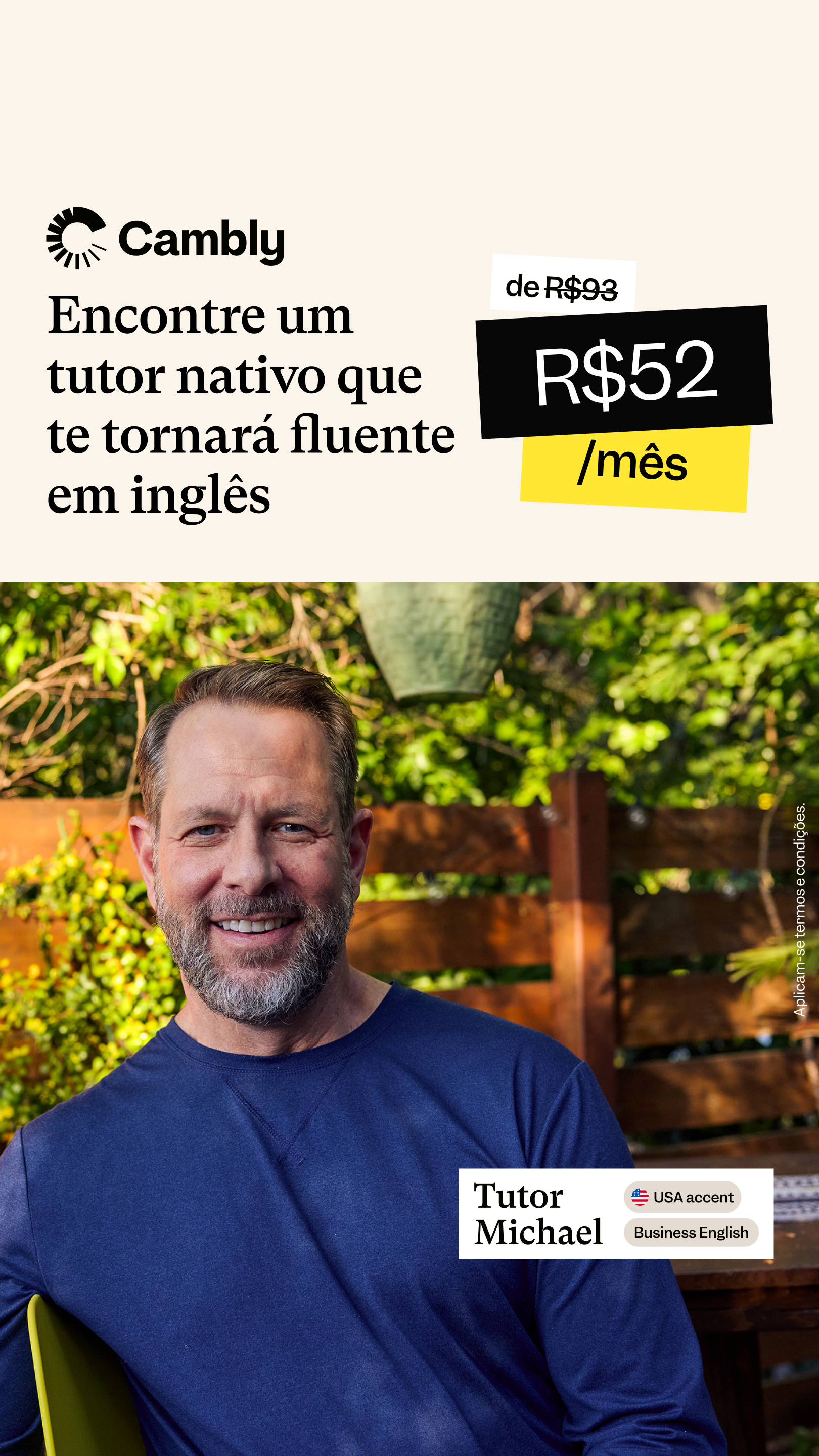 Cambly Brasil Facebook ad