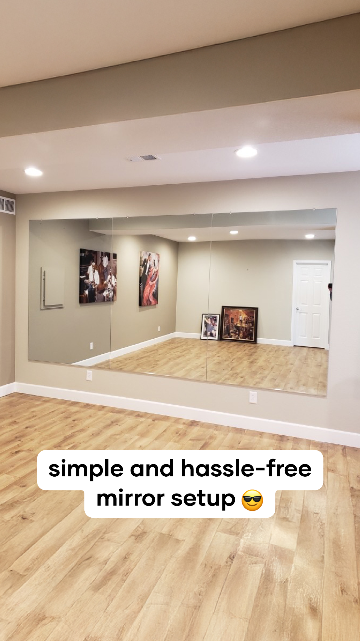 Mirrors Delivered Facebook ad: Fast Gym Mirror Installation