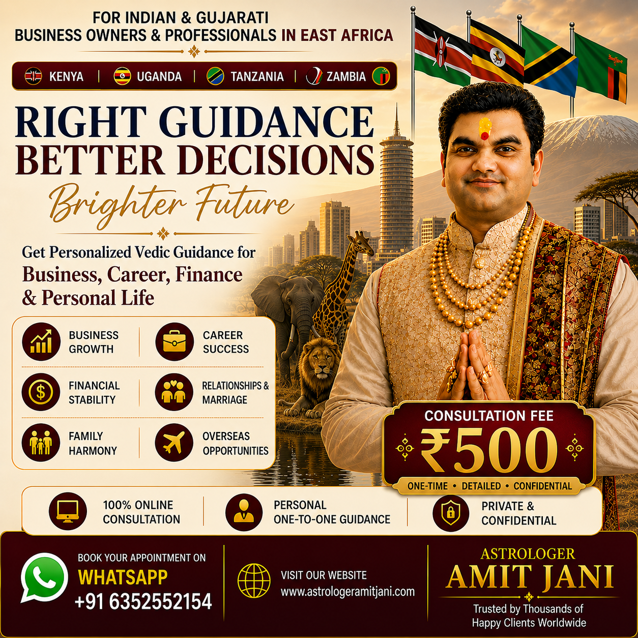 Astrologer Amit Jani Facebook ad: Only for Indians in Africa, Get Expert Astrology Guidance…