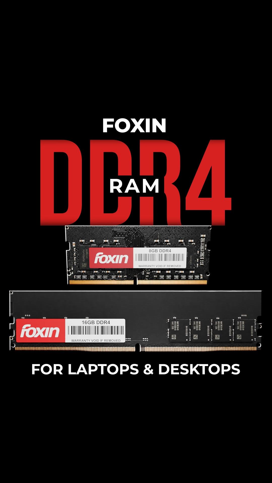 Foxin Facebook ad: Upgrade to FOXIN DDR4 RAM
