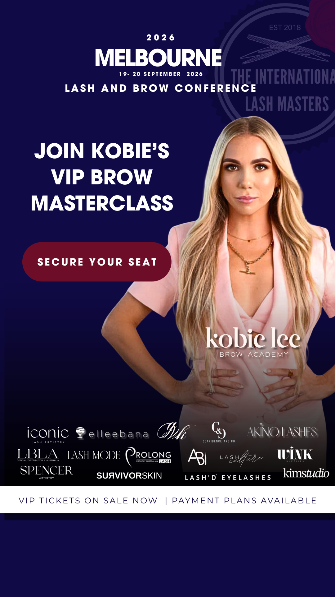 International Lash Masters Facebook ad
