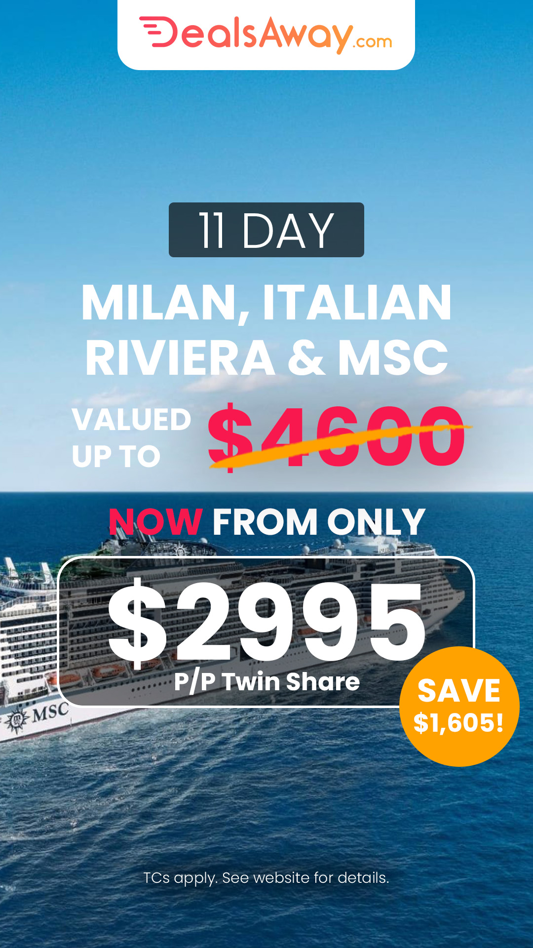 DealsAway.com Facebook ad