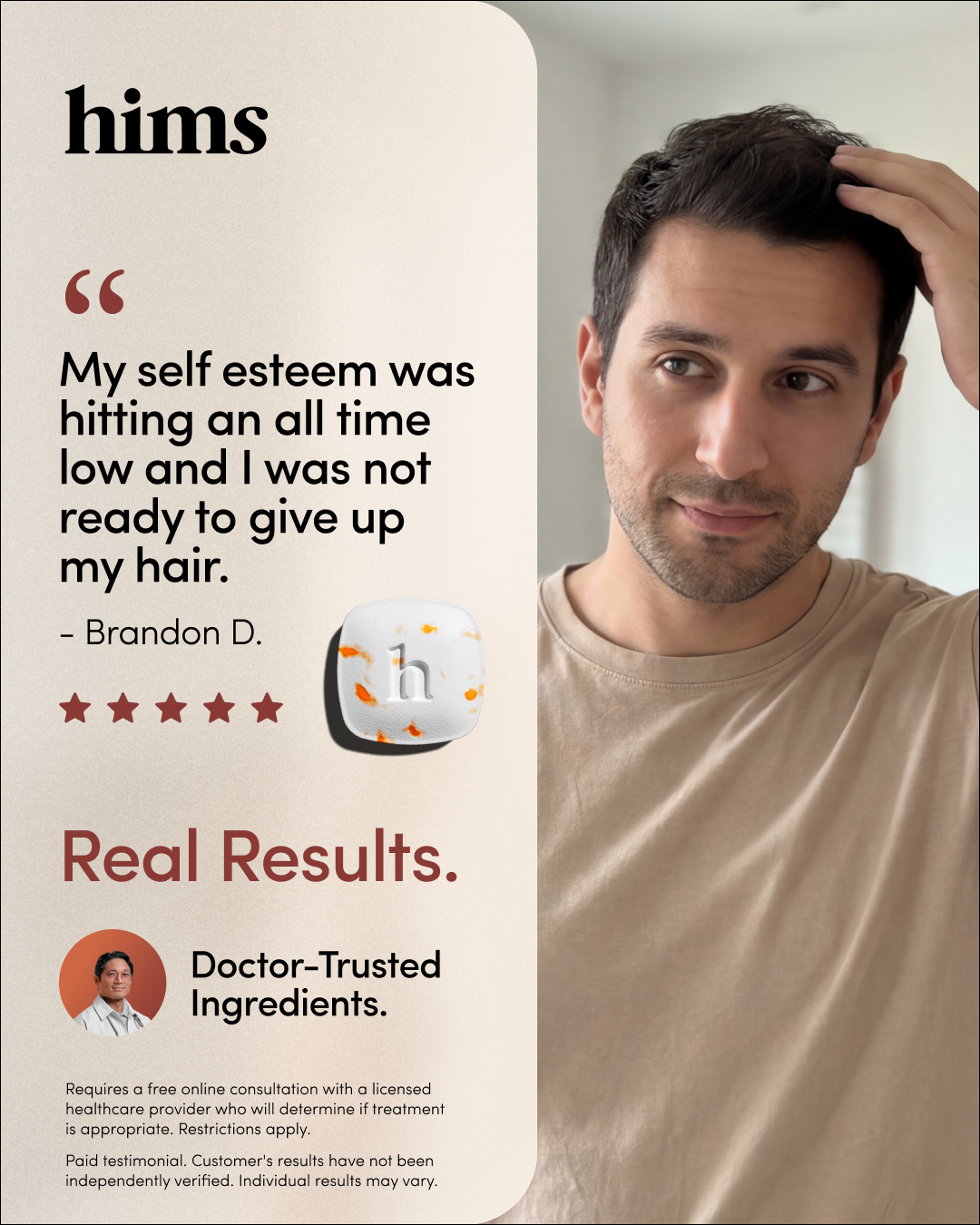 hims Facebook ad