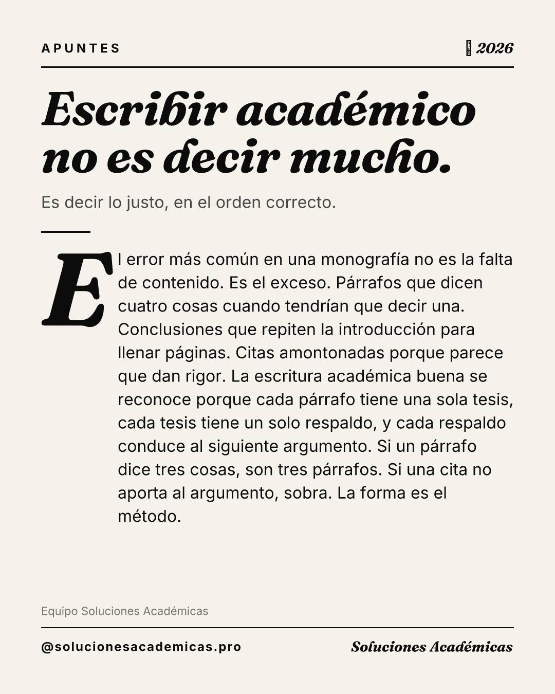 Soluciones Académicas Facebook ad from May 7, 2026