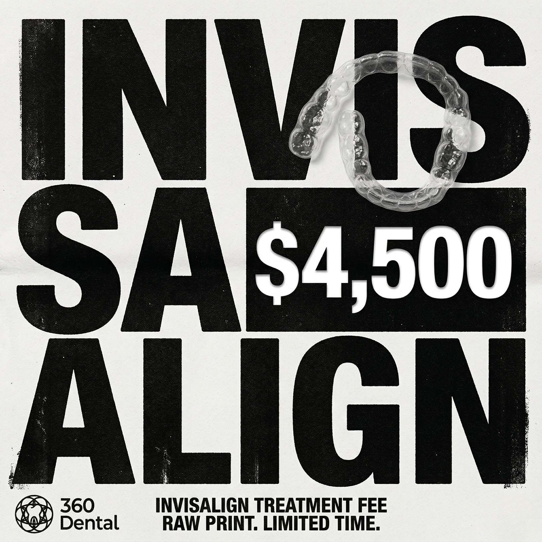 360 Dental Facebook ad: Hey Abbotsford! Invisalign Special For Just $4500!