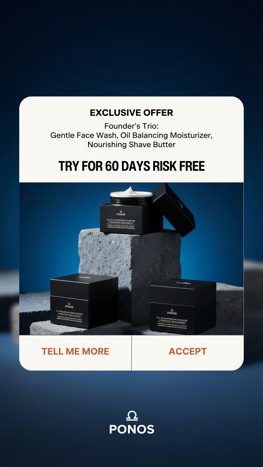 PONOS Facebook ad from May 23, 2026