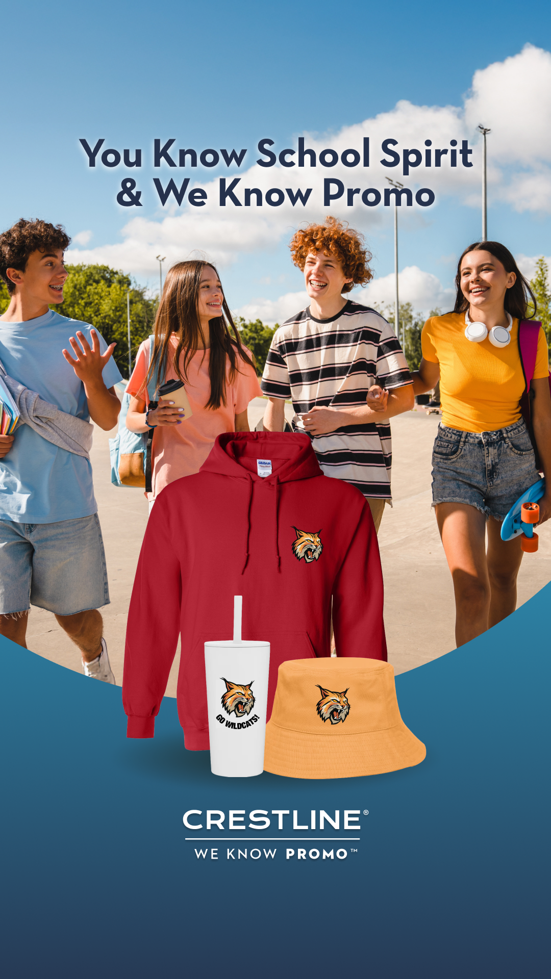 Crestline Custom Promotional Products Facebook ad from Dec 15, 2025