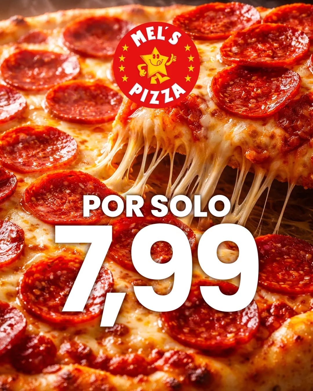 Mel’s pizzas Isaac  Facebook ad