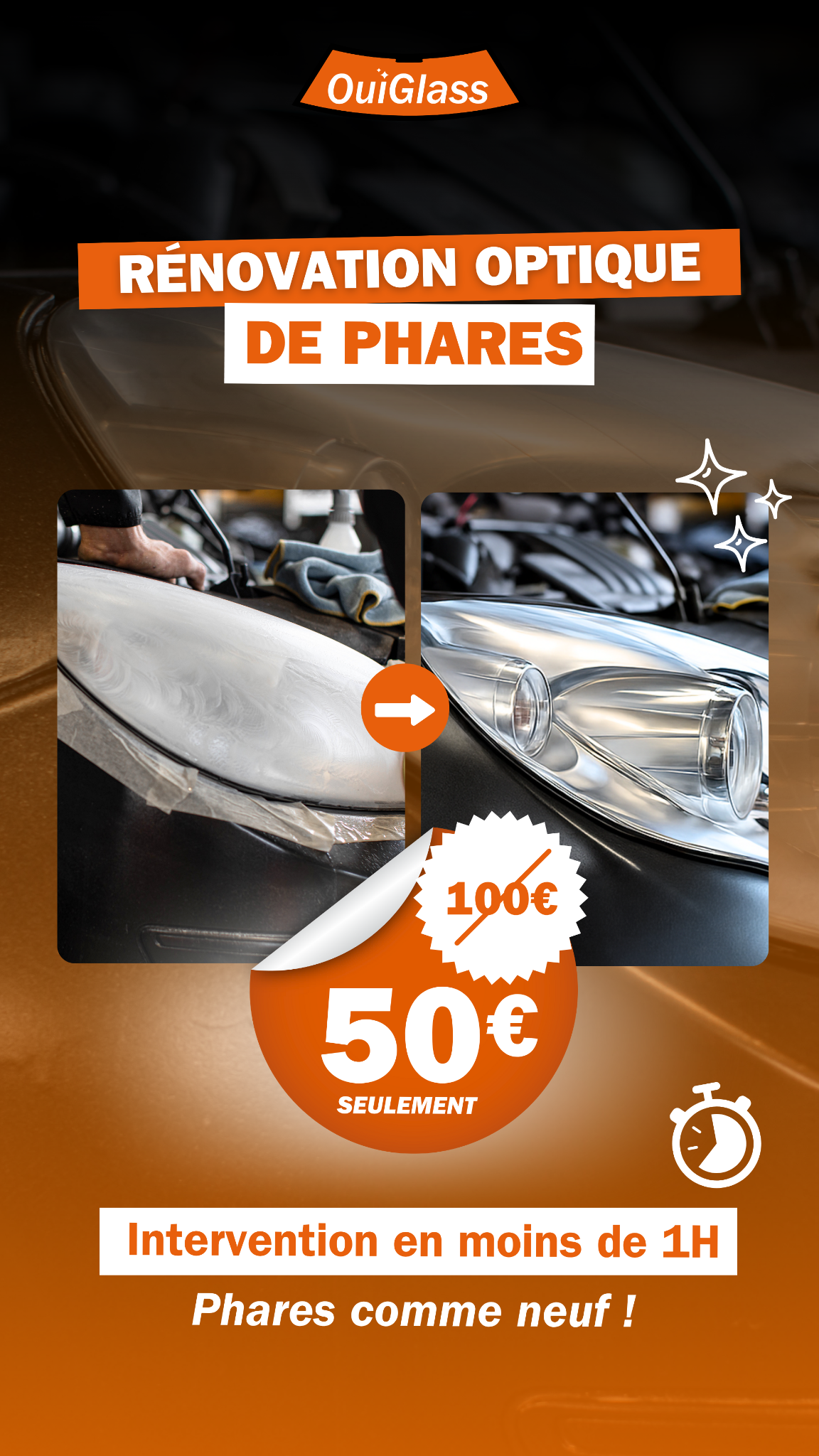 OuiGlass Montauban Facebook ad from Dec 13, 2025