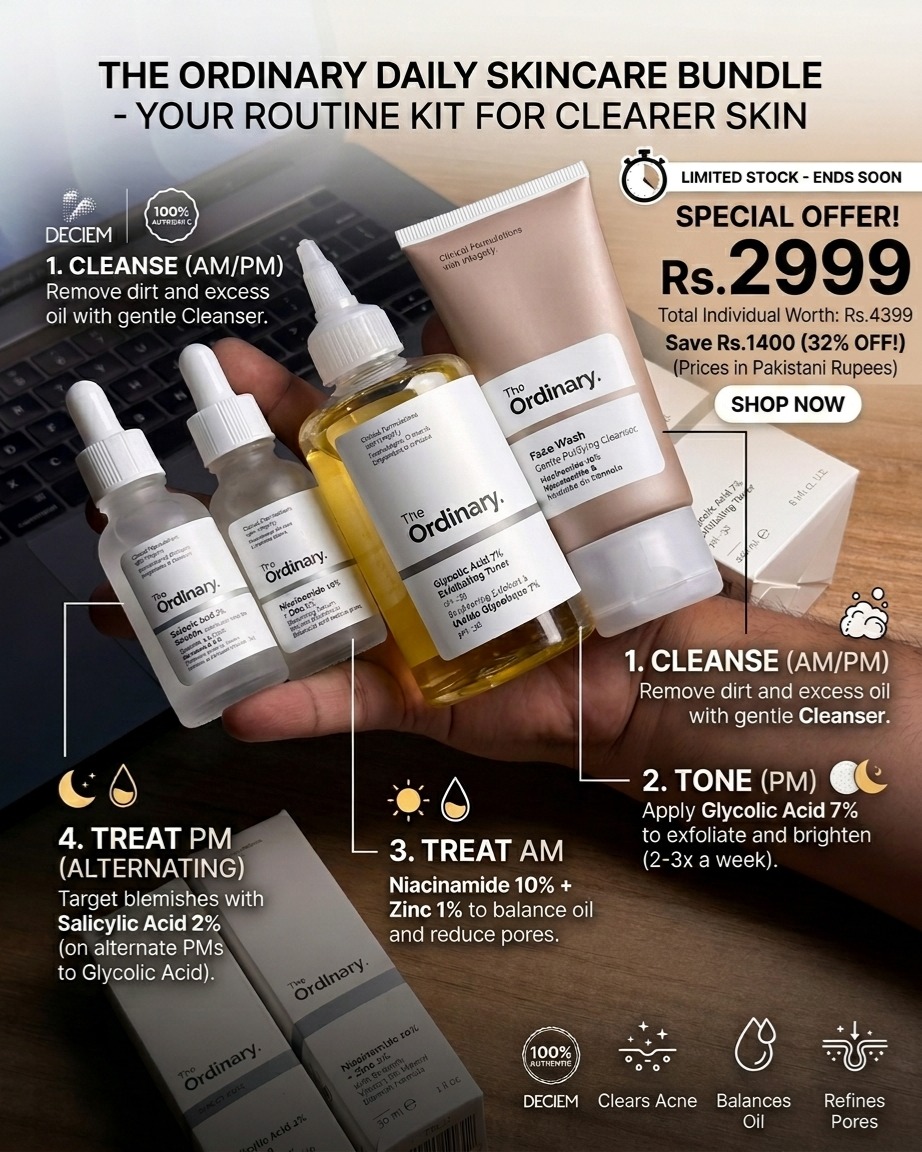 Buy Now Pakistan Facebook ad: The Ordinary Daily Set ( Pack of 4 Products )