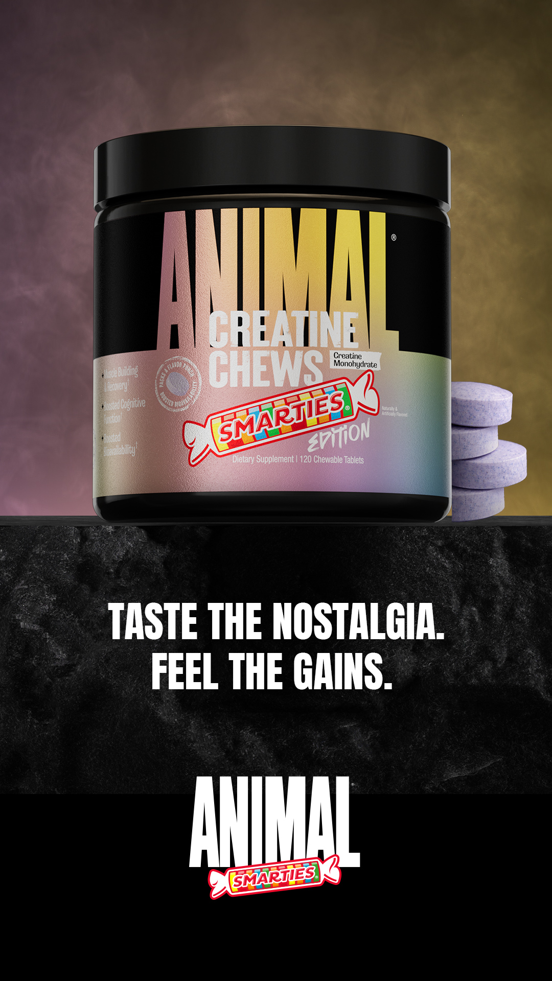 The Official Animal Pak page Facebook ad