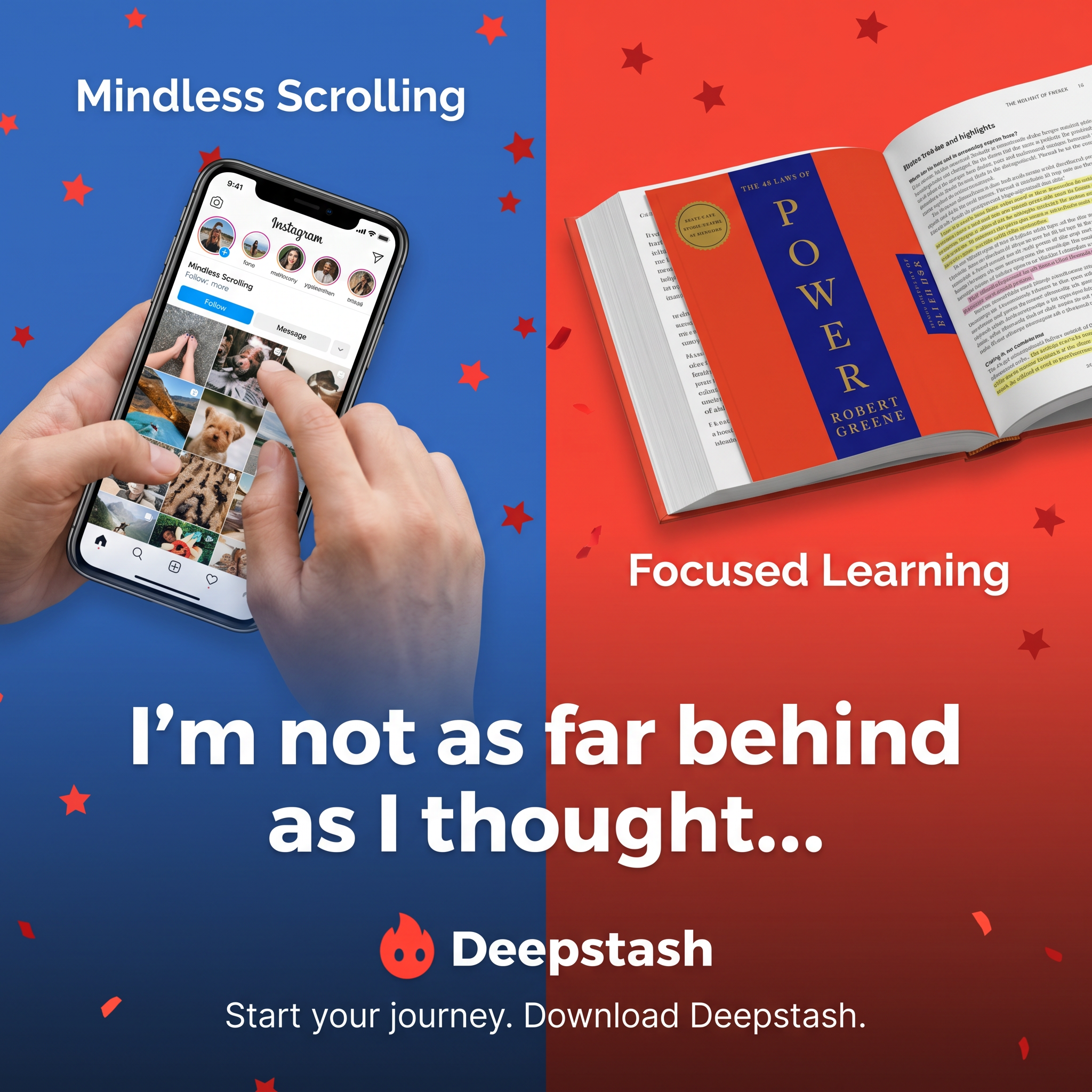Deepstash Facebook ad