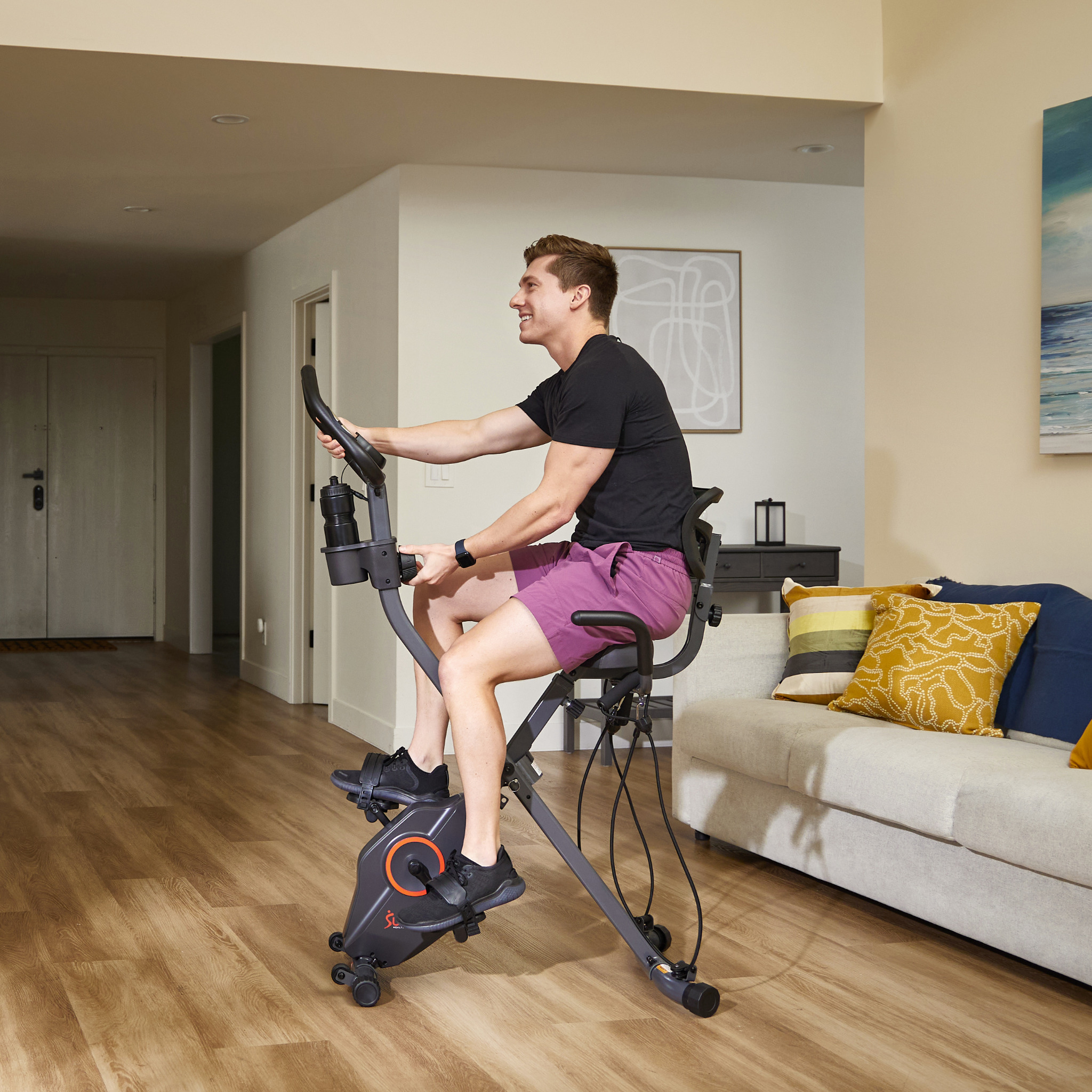 JLL Fitness Ltd Facebook ad: Pedal & Pull. Full-Body Burn. Engage legs and arms…