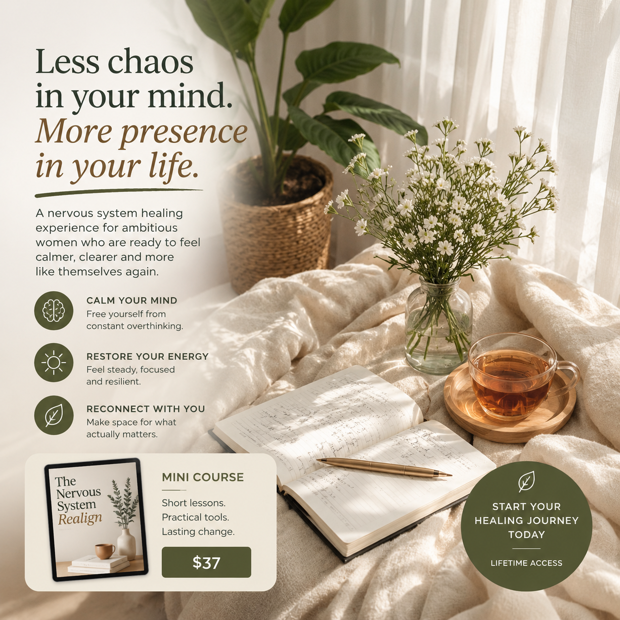 Aligned with Kate Facebook ad: You don't need another quick fix