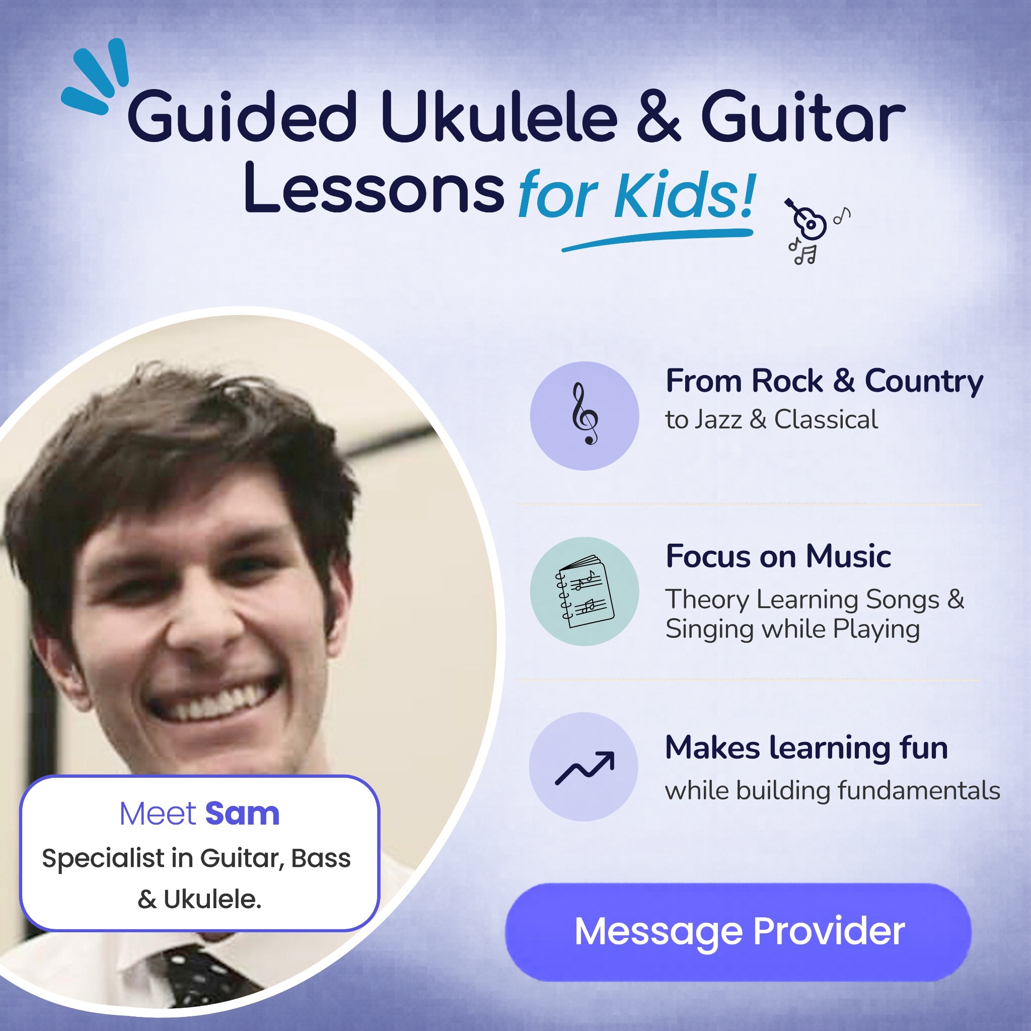 wondrfly Facebook ad: Connect for FREE & Explore Classes