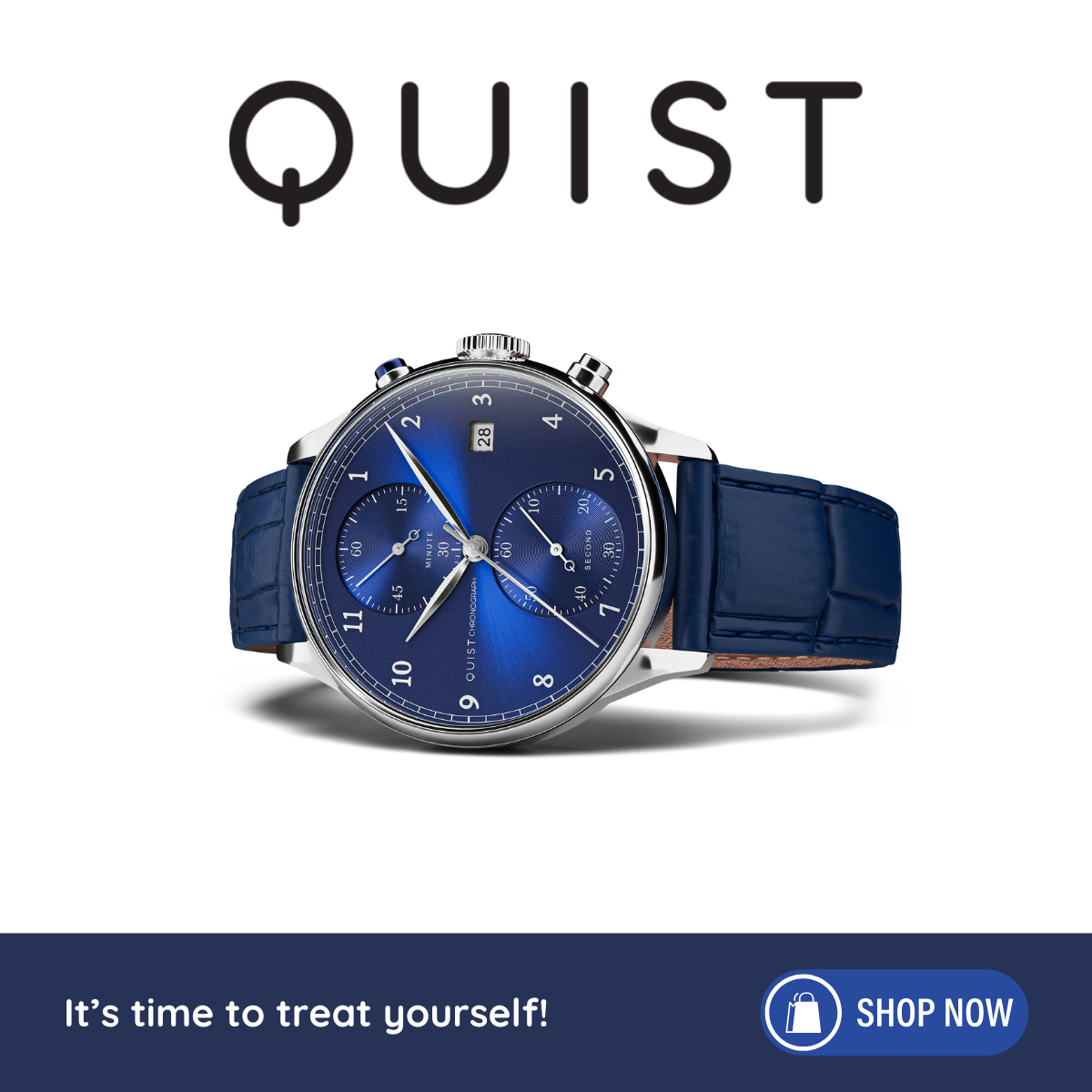 Quist Watches Facebook ad: CHRONOGRAPH by Quist Watches