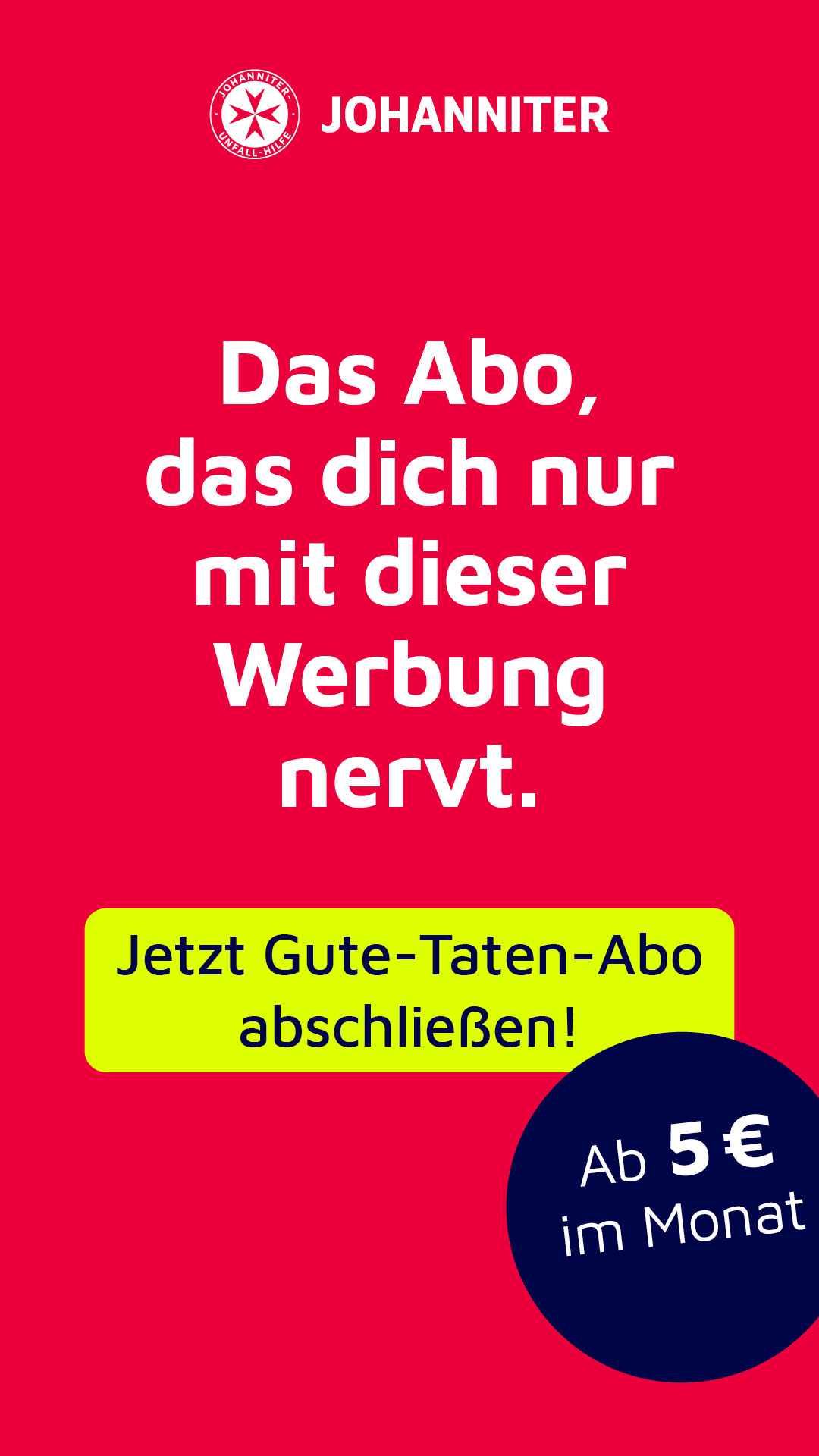 Johanniter-Unfall-Hilfe e.V. Facebook ad