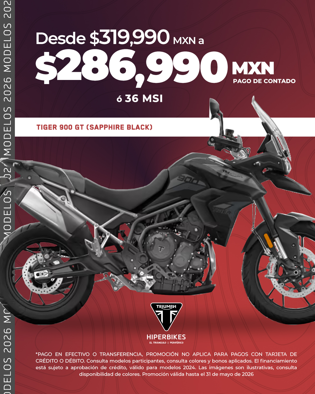 Triumph Hiperbikes Facebook ad from Jul 12, 2026