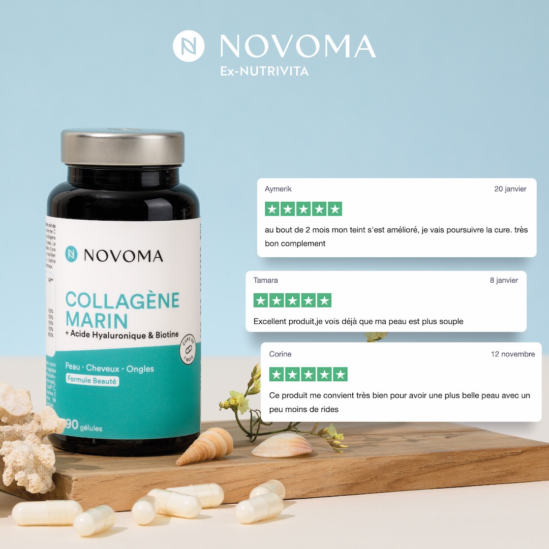 Novoma Facebook ad: Plus que des compléments… des concentrés de bien-être!