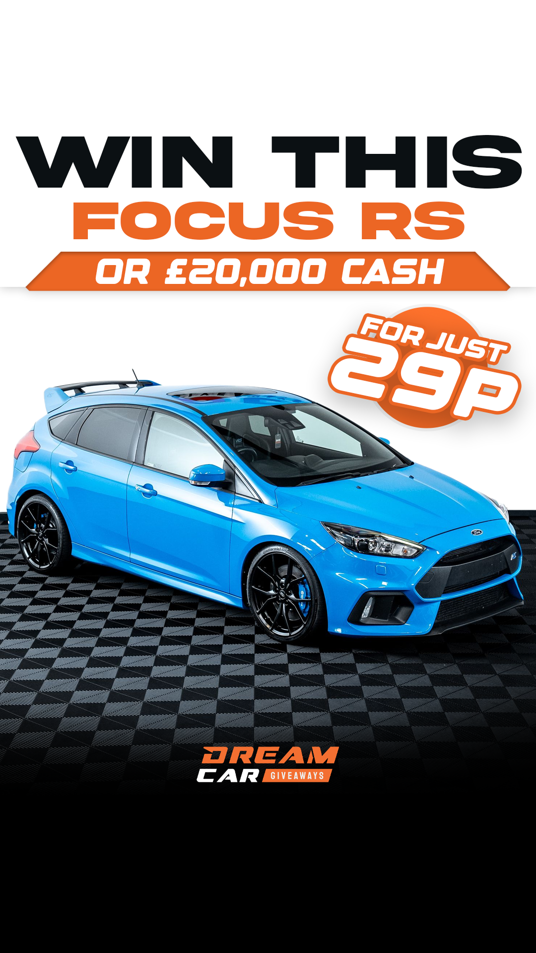 Dream Car Giveaways Facebook ad