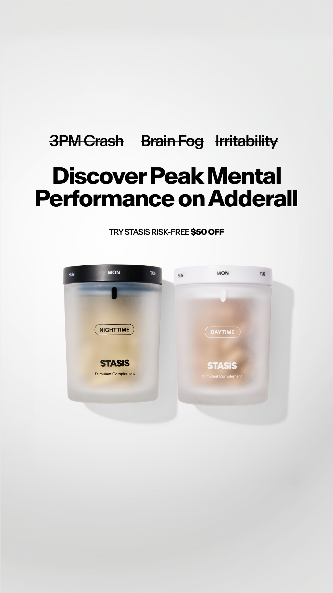 Stasis Facebook ad