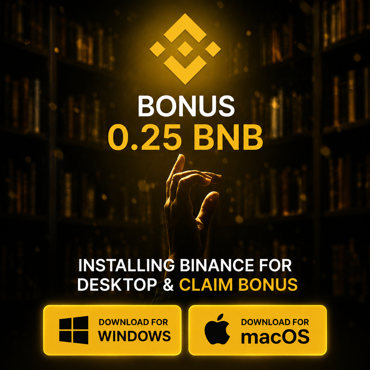 Capital Desk Facebook ad: Get Up to 0.25 BNB with Binance Desktop