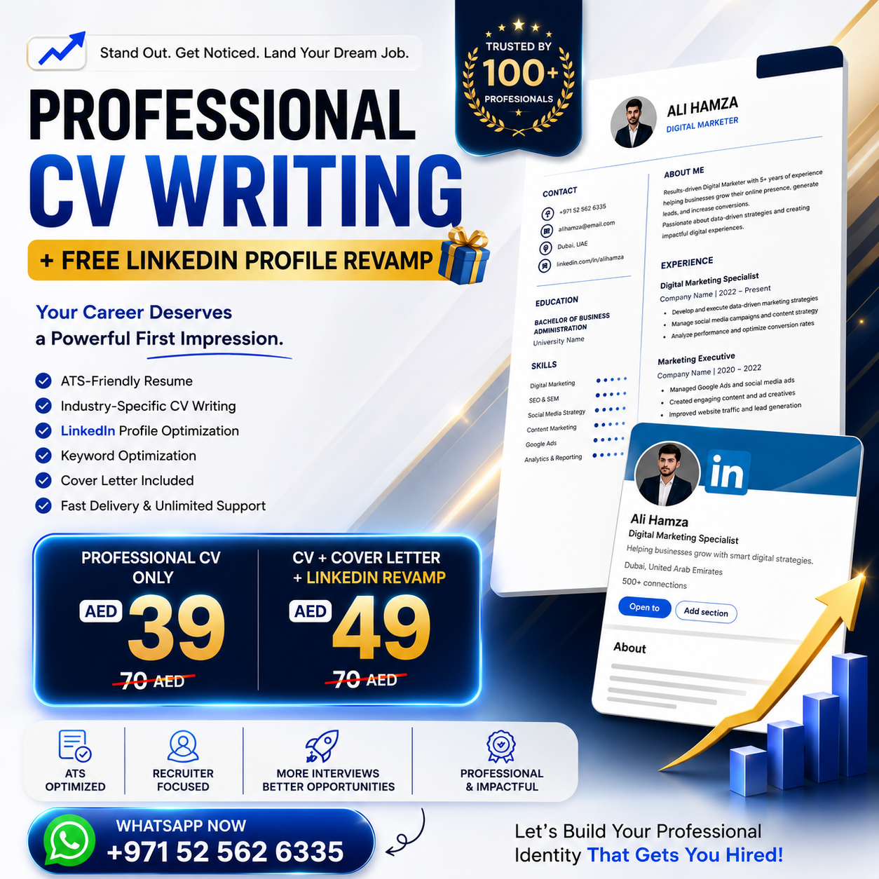 Ali Hamza Facebook ad: Win Job with ATS CV