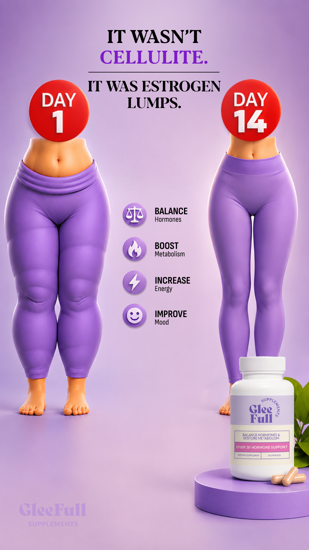 GleeFull Facebook ad