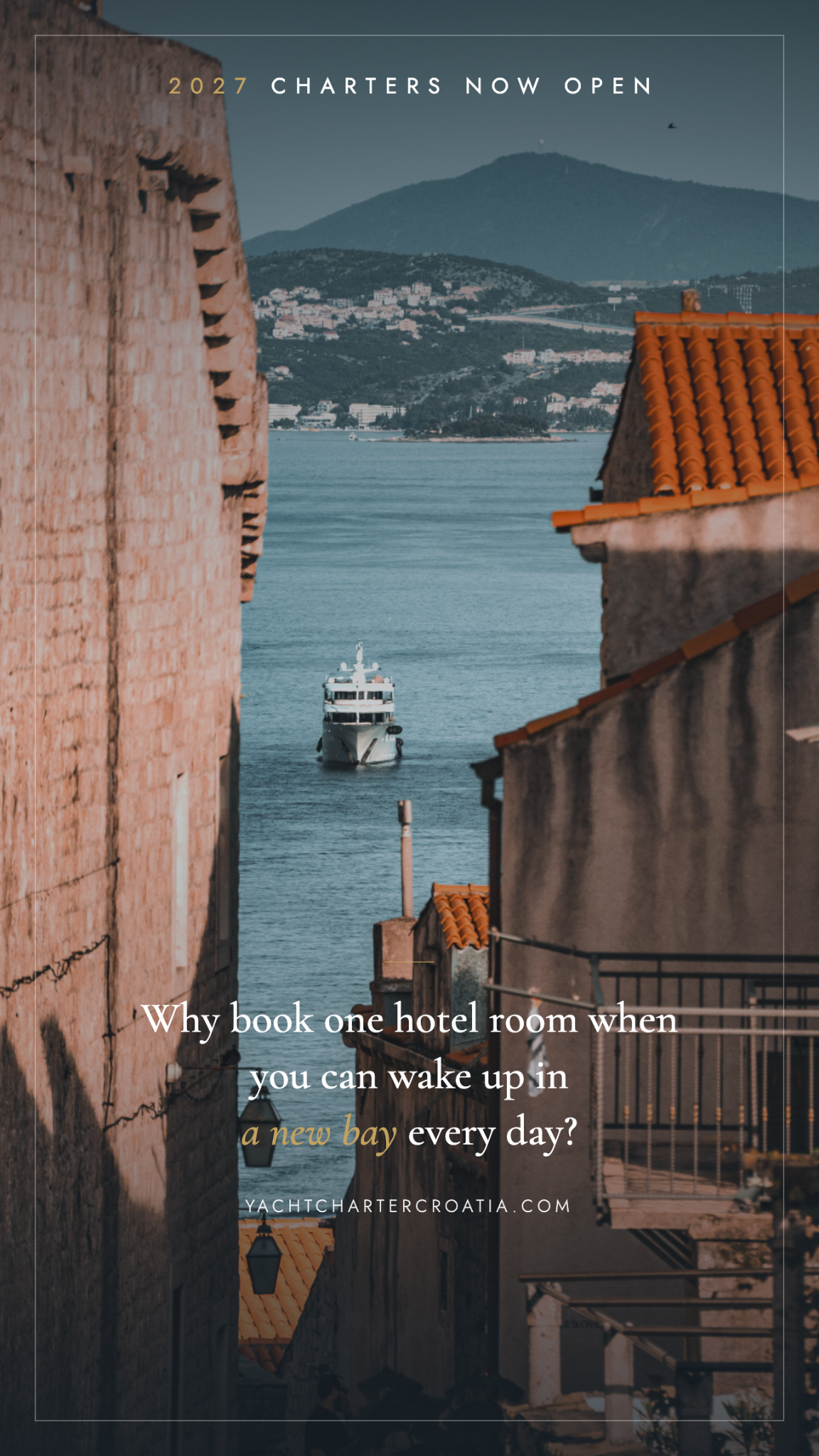 Luxury Yacht Charter Croatia Facebook ad