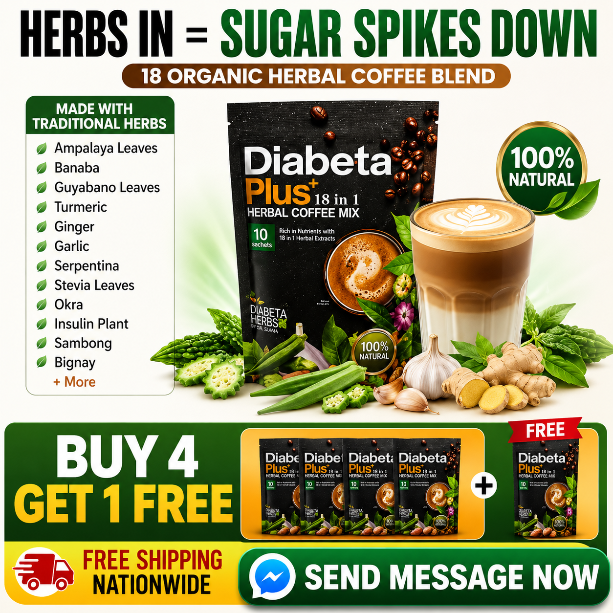 Diabeta Plus Main Page Facebook ad
