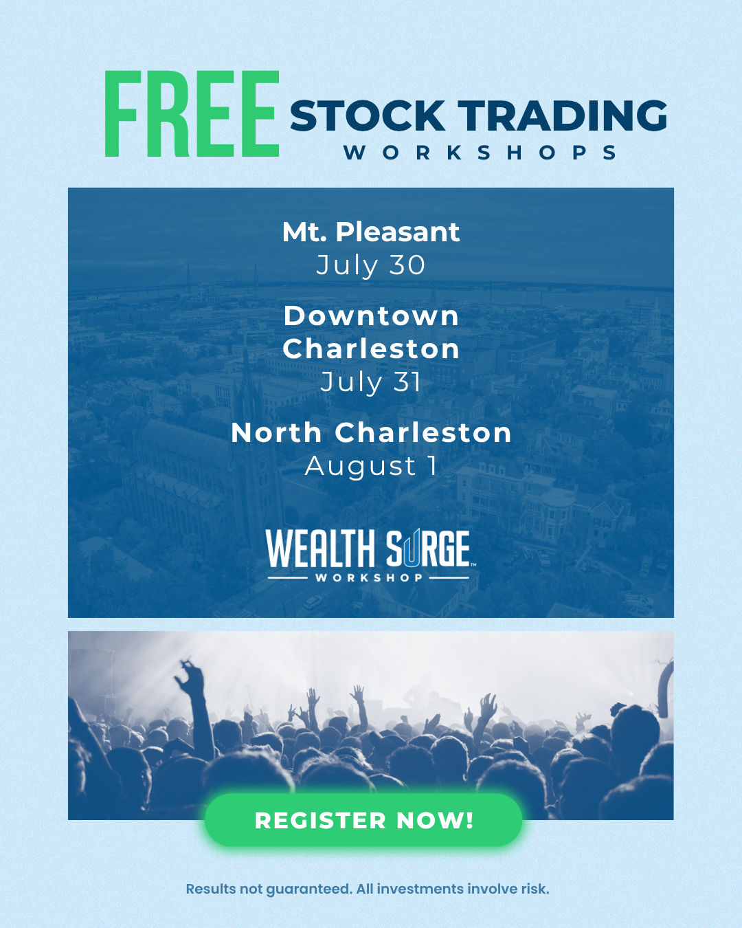 Wealth Surge Workshop Facebook ad