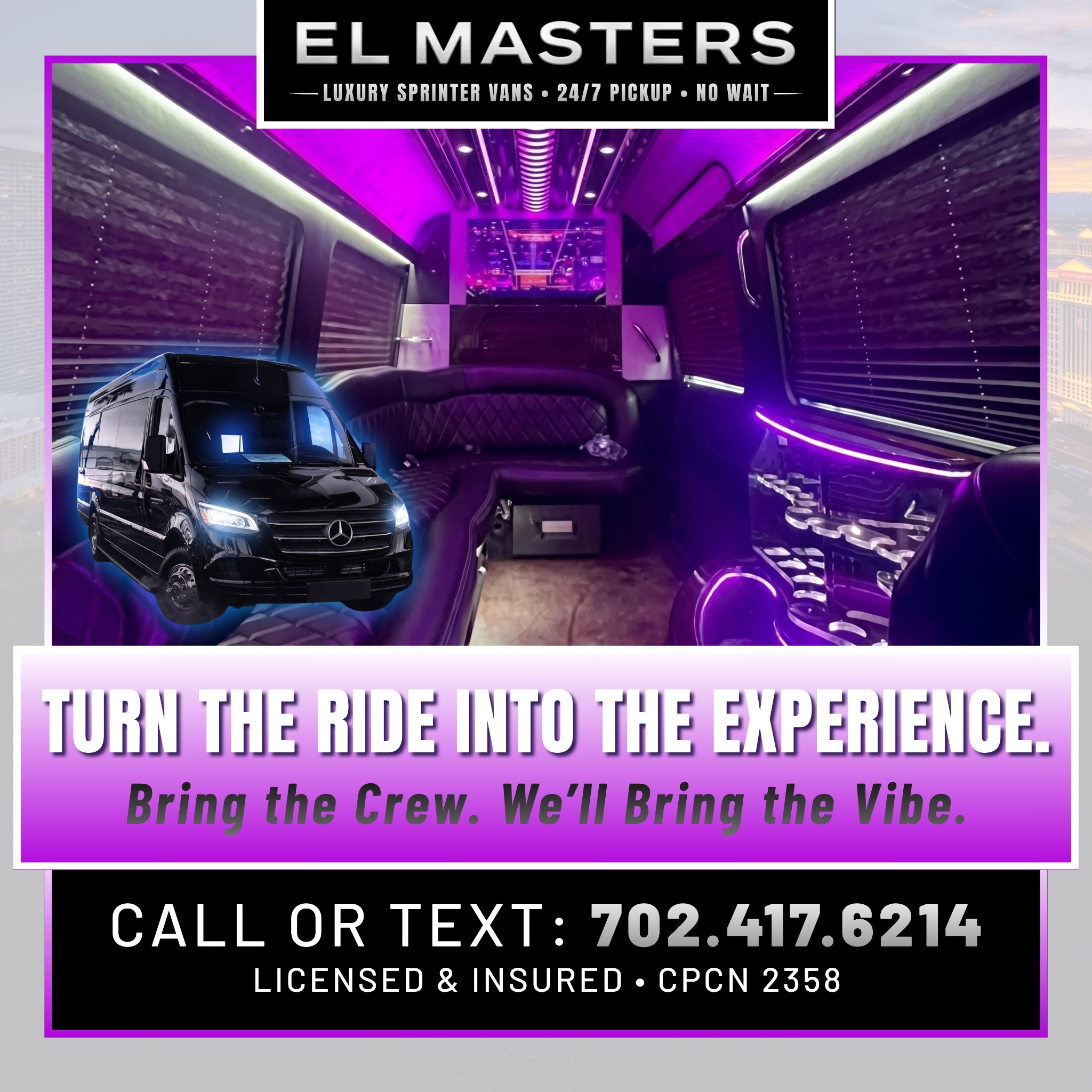 El Masters Luxe Transportation Facebook ad